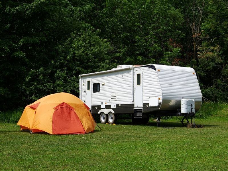 travel trailer vs traditional camping