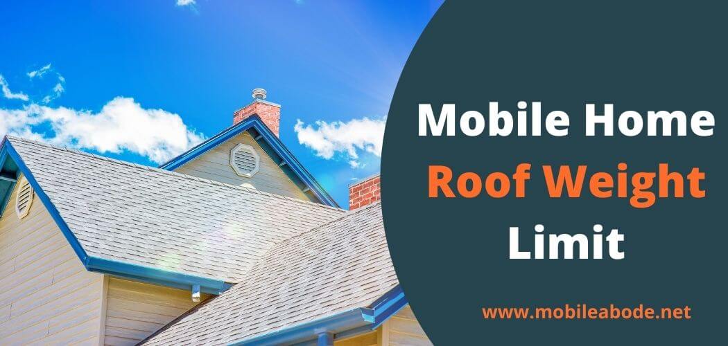 can you walk on mobile home roof