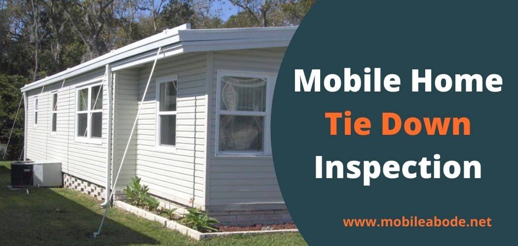 Mobile home tie down Inspection