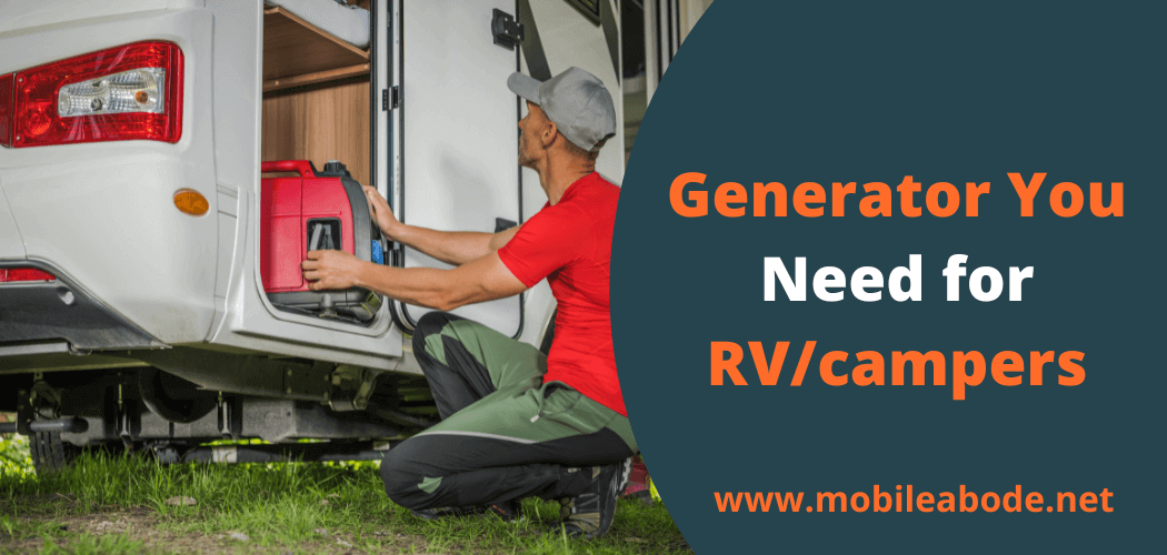What size generator for RV with 2 ac units