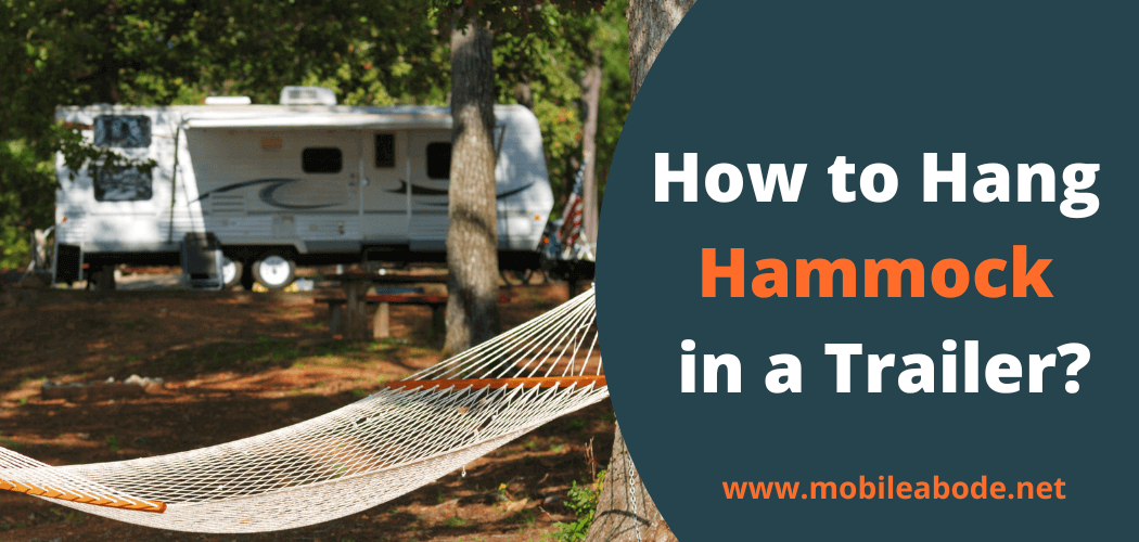 how to hang a hammock in a trailer