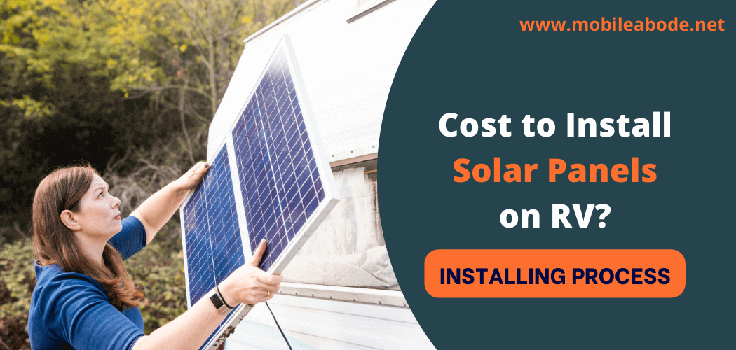 Solar Panel Cost for RV or Campers