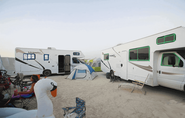 How do you take an RV to Burning Man?